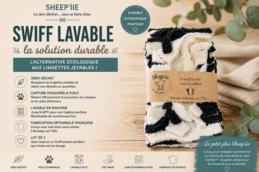 Swiff lavable : l'alternative écologique aux lingettes jetables | Sheep'iie