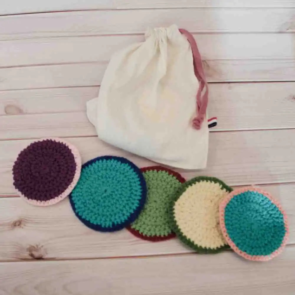 Disques démaquillants au crochet